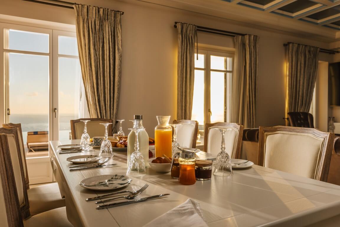 Accommodation::in our villa seamlessly blends classic aesthetics with modern and contemporary comforts.